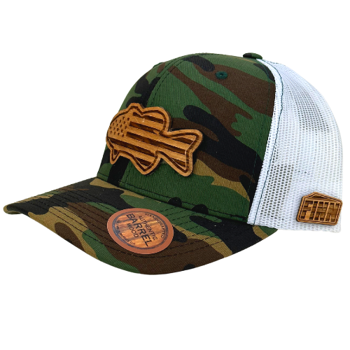 The Bass Hat Camo White