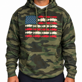 Red, White & Bass Hoodie