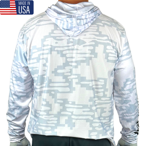 Performance Hooded Sun Shirt - WhiteFish – Finn Fishing Performance Hooded Sun Shirt - WhiteFish – Finn Fishing